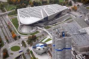 BMW-Welt München aus der Vogelperspektive